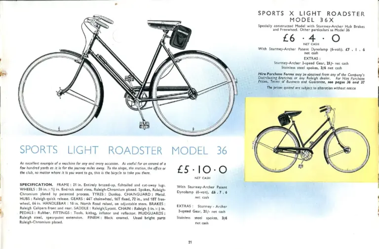 Raleigh 1938 Catalog — The All-Steel Bicycle and Its Production — page 23 of 40