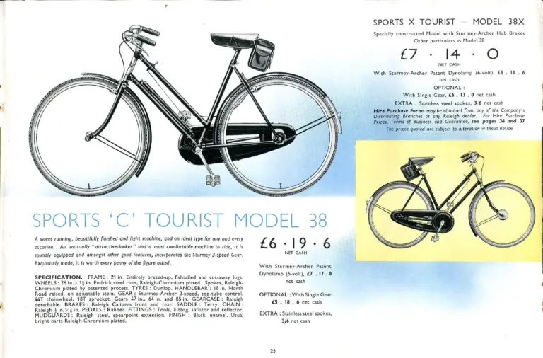 Raleigh 1938 Catalog — The All-Steel Bicycle and Its Production — page 25 of 40