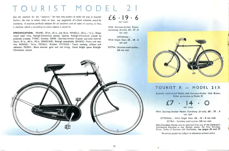 Raleigh 1938 Catalog — The All-Steel Bicycle and Its Production — page 26 of 40