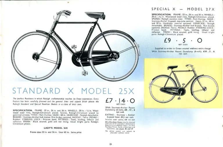 Raleigh 1938 Catalog — The All-Steel Bicycle and Its Production — page 27 of 40