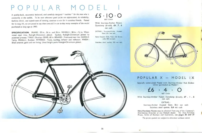 Raleigh 1938 Catalog — The All-Steel Bicycle and Its Production — page 28 of 40