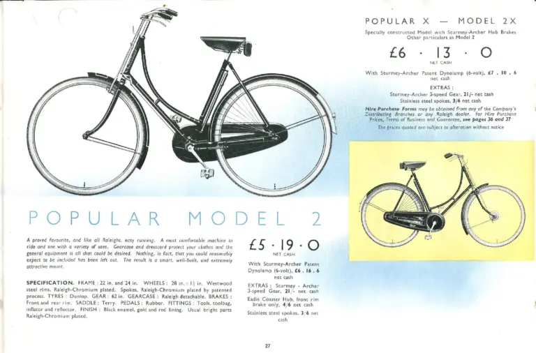 Raleigh 1938 Catalog — The All-Steel Bicycle and Its Production — page 29 of 40