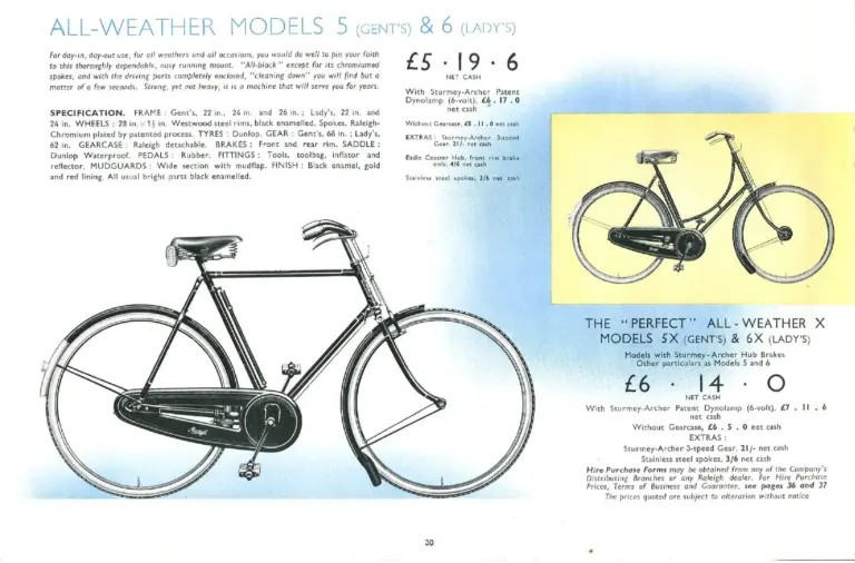 Raleigh 1938 Catalog — The All-Steel Bicycle and Its Production — page 32 of 40