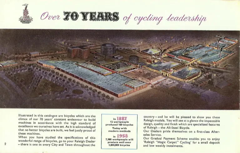 Raleigh 1958 Catalog — 'Magic Carpet' Cycling with Raleigh — page 2 of 20