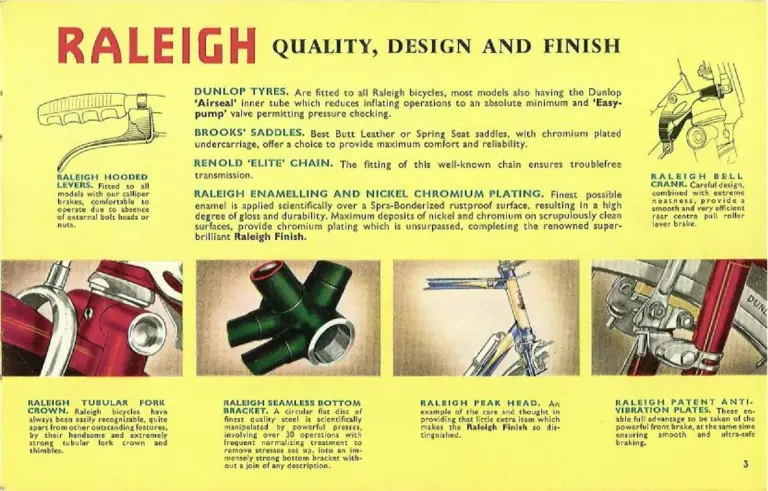 Raleigh 1958 Catalog — 'Magic Carpet' Cycling with Raleigh — page 3 of 20