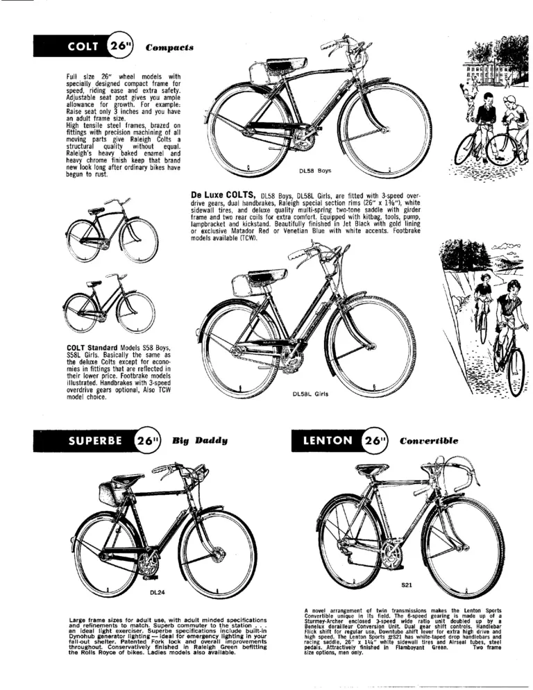 Raleigh 1962 Catalog — Raleigh Goes Places (United States) — page 3 of 6
