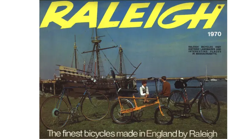 Raleigh 1970 Catalog — The Finest Bicycles Made in England (United States) — page 1 of 5