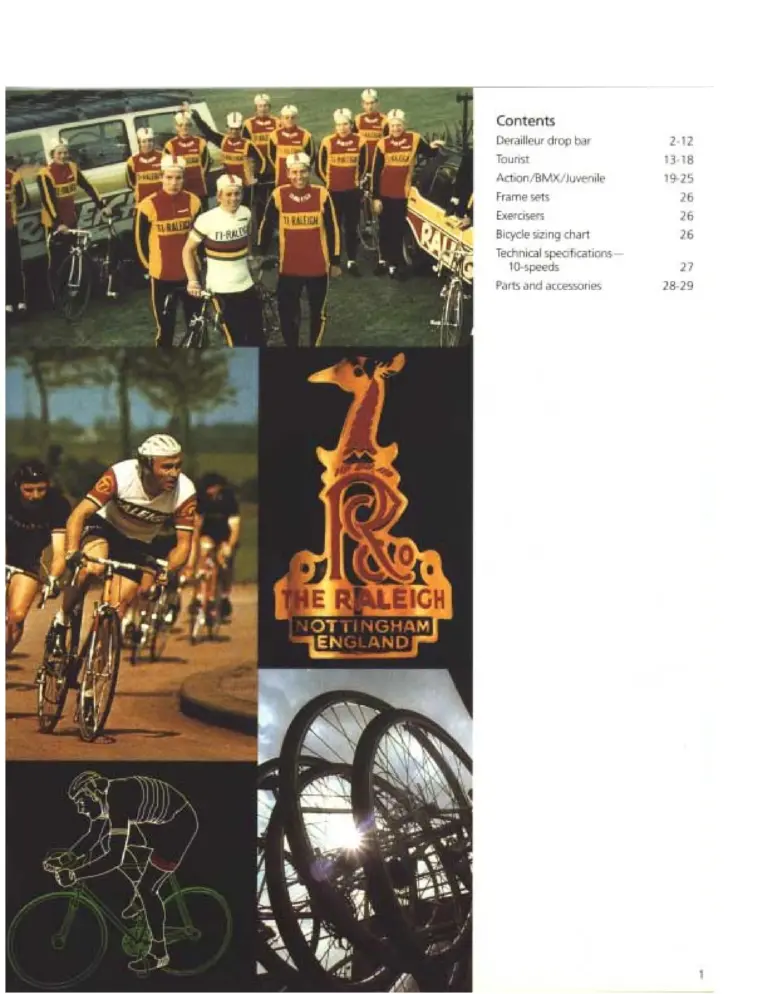 Raleigh 1978 Catalog — Ride With the Winner: Team Raleigh (United States) — page 2 of 6