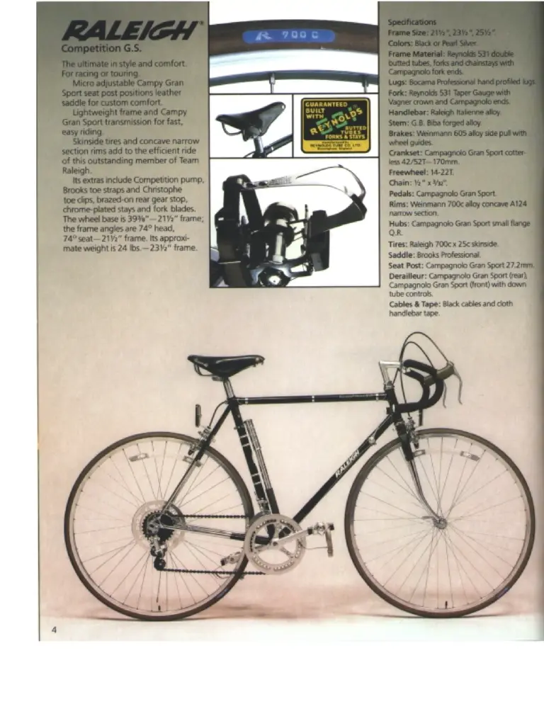 Raleigh 1978 Catalog — Ride With the Winner: Team Raleigh (United States) — page 4 of 6