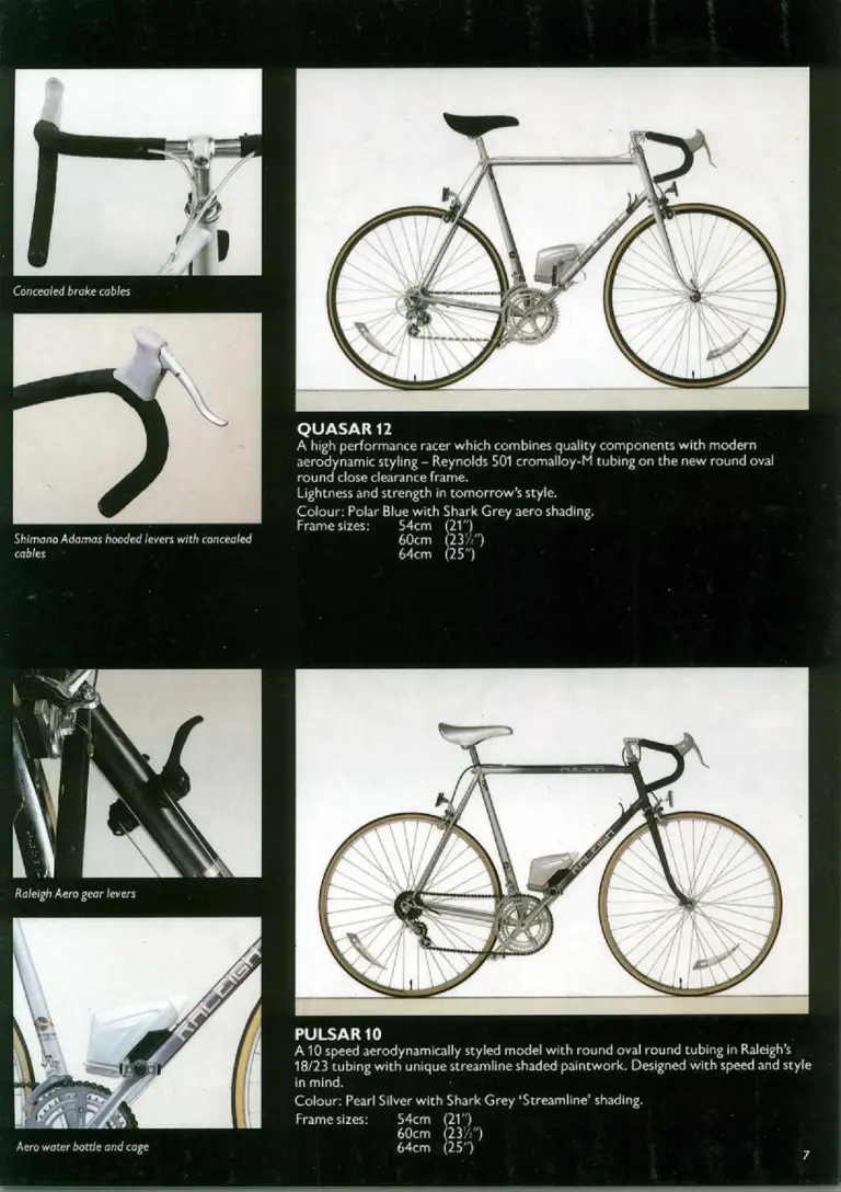Raleigh 1984 Catalog — Racers: The Race-Bred Raleighs — page 7 of 16