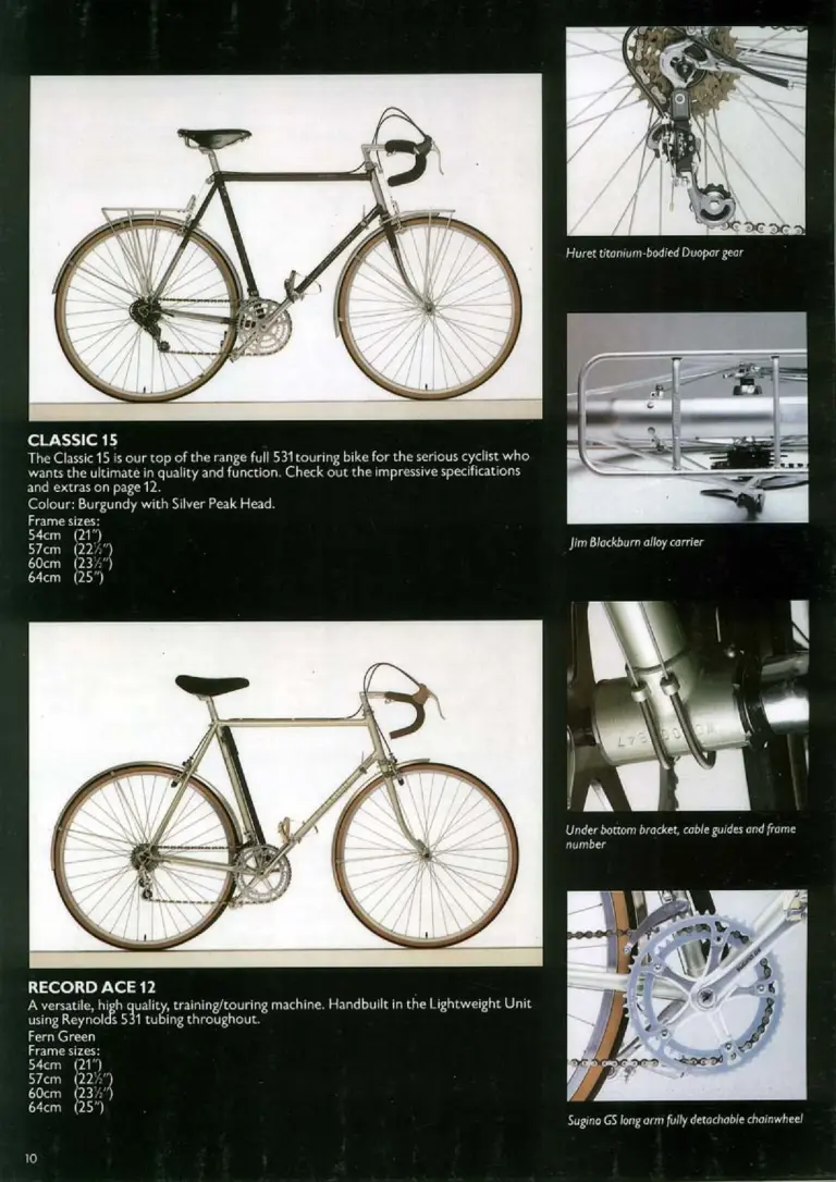 Raleigh 1984 Catalog — Racers: The Race-Bred Raleighs — page 10 of 16