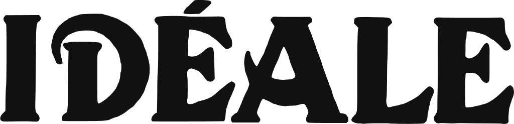 The Idéale wordmark in heavy black serif capitals with an acute accent over the first E