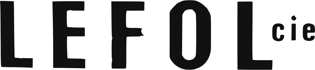 Lefol logo, LEFOL cie in black condensed capitals