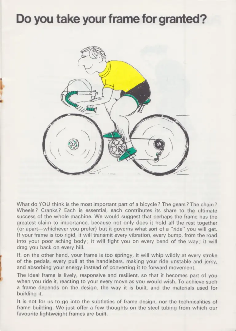 Reynolds 1972 Top Tubes Booklet — How a Tube Is Made and What the 531 Decals Guarantee — page 3 of 12
