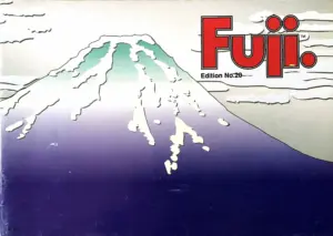 Catalog cover illustrated with a stylized Mount Fuji in deep blue and white beneath the red Fuji wordmark and the line Edition No. 20