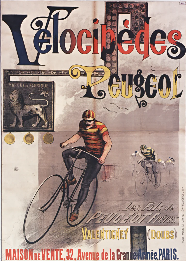 Peugeot c.1891 Poster — Vélocipèdes Peugeot — page 1 of 1