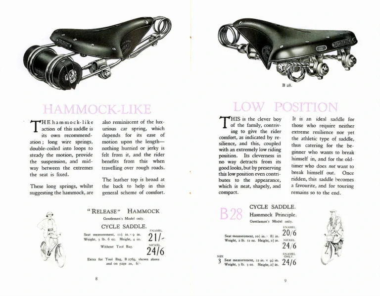 Brooks 1926 Catalog — The Brooks Book of Saddles and Equipment — page 6 of 25