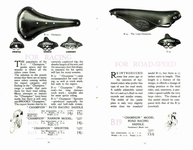 Brooks 1926 Catalog — The Brooks Book of Saddles and Equipment — page 10 of 25