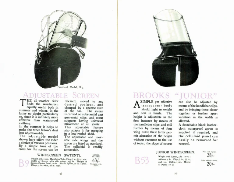 Brooks 1926 Catalog — The Brooks Book of Saddles and Equipment — page 20 of 25