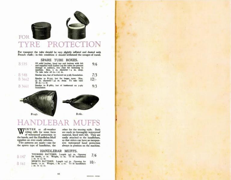 Brooks 1926 Catalog — The Brooks Book of Saddles and Equipment — page 24 of 25