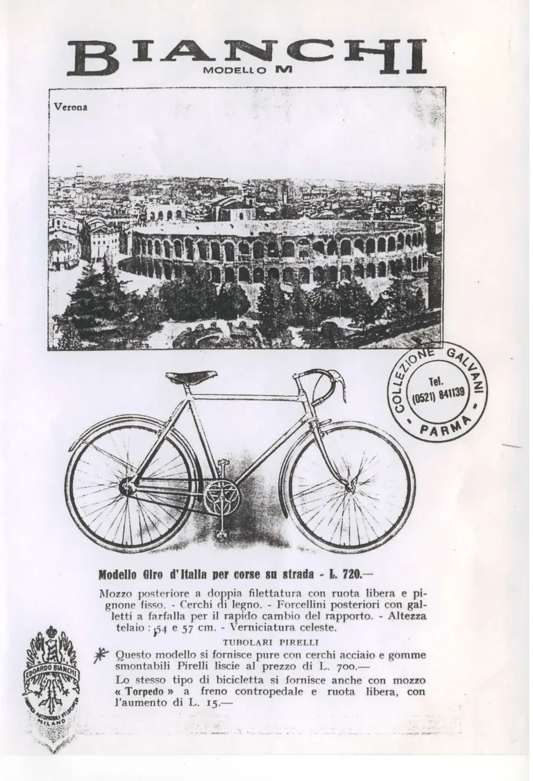 Bianchi 1928 Catalog — Biciclette: Touring, Racing and Children's Bicycles, with Bianchi Motorcycles and Cars — page 8 of 15