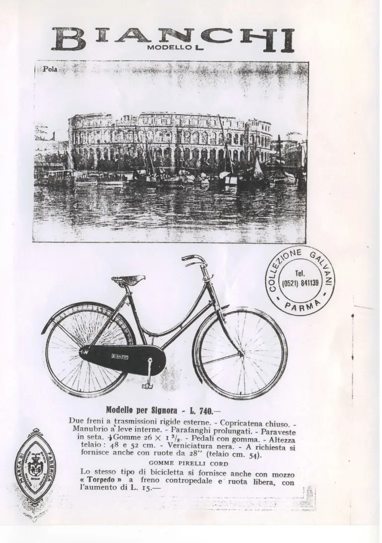 Bianchi 1928 Catalog — Biciclette: Touring, Racing and Children's Bicycles, with Bianchi Motorcycles and Cars — page 10 of 15