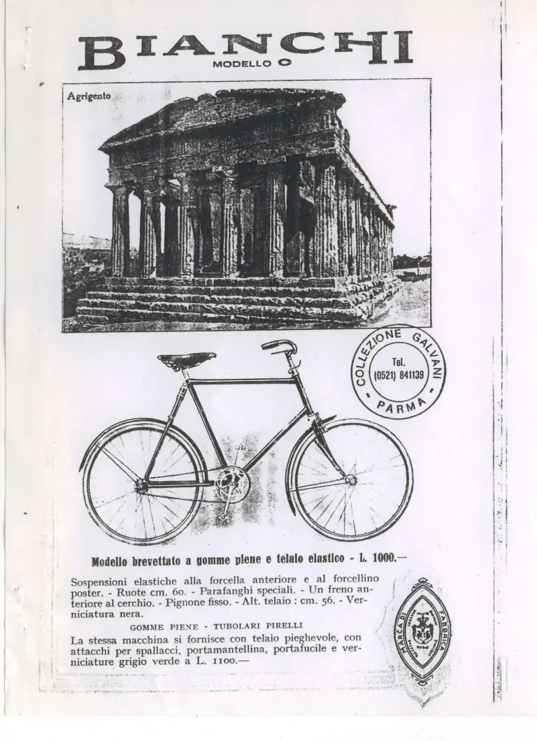 Bianchi 1928 Catalog — Biciclette: Touring, Racing and Children's Bicycles, with Bianchi Motorcycles and Cars — page 13 of 15
