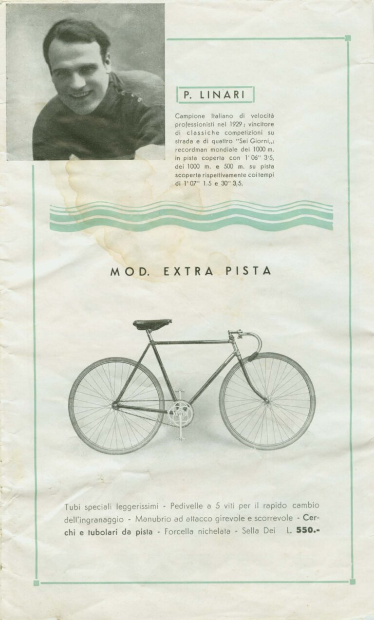 Umberto Dei 1934 Catalog — From the Marca Oro to the Milano-Sanremo and Extra Pista, with the Motobici and the Dei Riders of 1933 — page 7 of 16