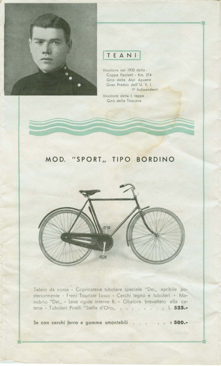 Umberto Dei 1934 Catalog — From the Marca Oro to the Milano-Sanremo and Extra Pista, with the Motobici and the Dei Riders of 1933 — page 8 of 16