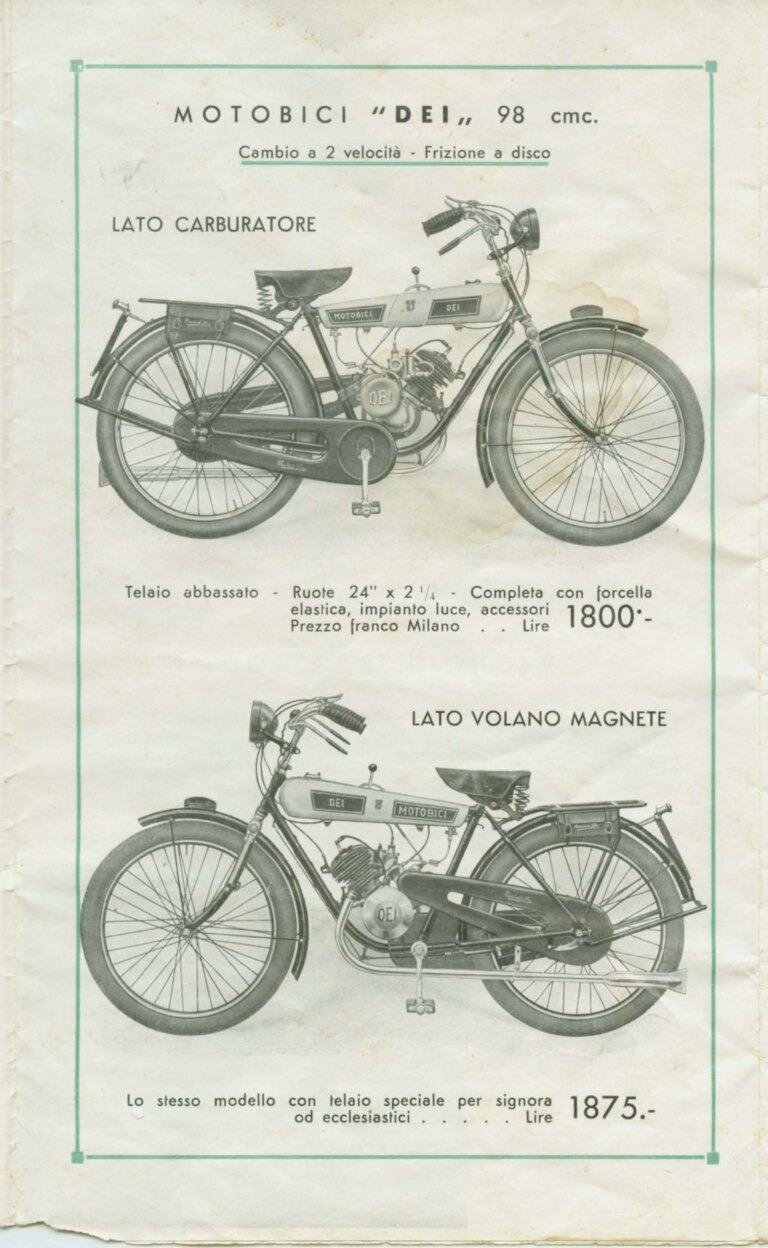 Umberto Dei 1934 Catalog — From the Marca Oro to the Milano-Sanremo and Extra Pista, with the Motobici and the Dei Riders of 1933 — page 12 of 16