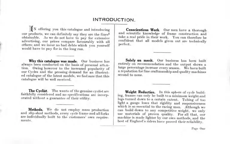 Hetchins 1938 Catalog — Brilliant, Anglo Continental, Tour de France and Toni Merkens Models and the Short Wheel-Base Tandem, with Two Letters — page 3 of 23