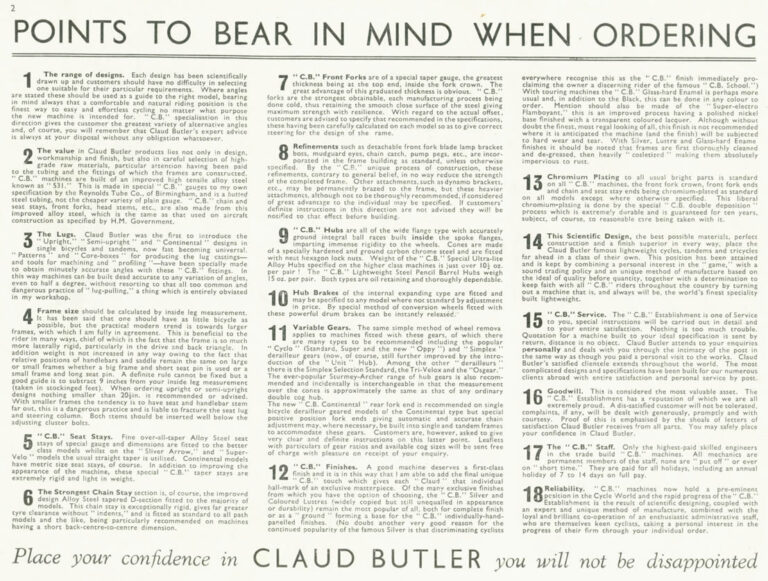 Claud Butler 1939 Catalog — Lightweight Bicycles, Tandems and Tricycles, with the 1938 Wembley Six-Day Winners — page 5 of 32