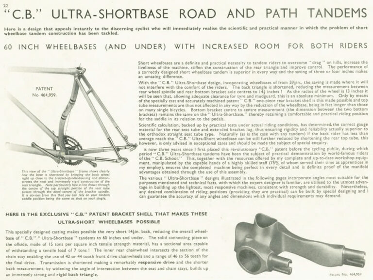 Claud Butler 1939 Catalog — Lightweight Bicycles, Tandems and Tricycles, with the 1938 Wembley Six-Day Winners — page 25 of 32
