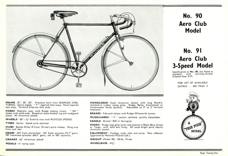 Rudge 1939 Catalog — For Seventy Years Supreme: The True-Poise Range, Export Edition — page 27 of 44