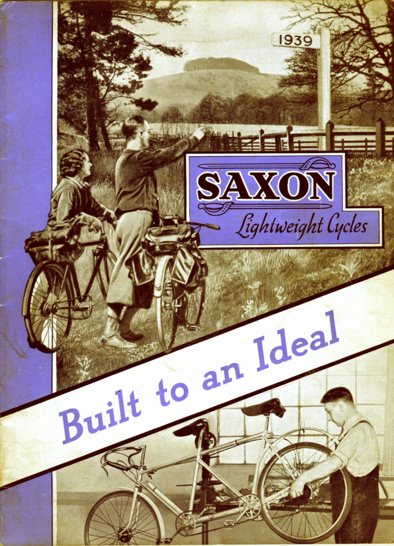 Saxon 1939 Catalog — Lightweight Cycles, Built to an Ideal: Path, Road and Touring Models, Tandems and the Triplet — page 1 of 28