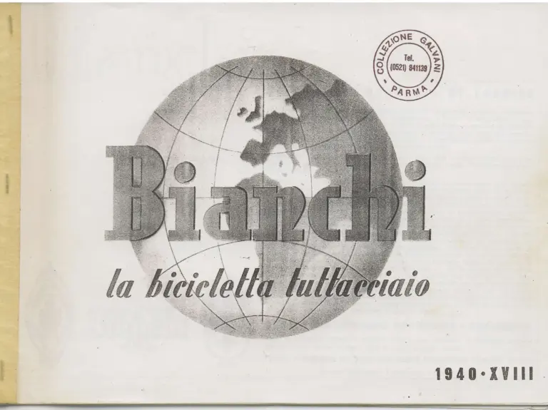 Bianchi 1940 Catalog — La bicicletta tuttacciaio: Touring Bicycles, the Folgore, Children's Bicycles and Tandems — page 1 of 15