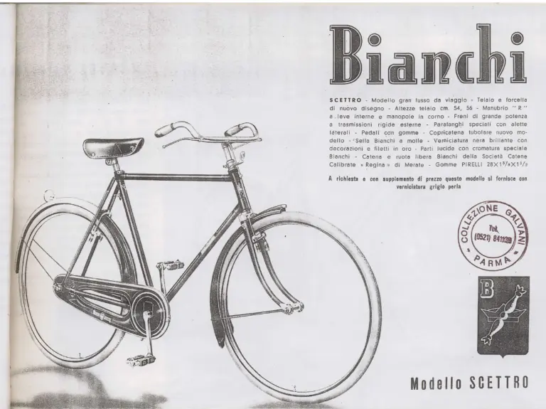 Bianchi 1940 Catalog — La bicicletta tuttacciaio: Touring Bicycles, the Folgore, Children's Bicycles and Tandems — page 5 of 15