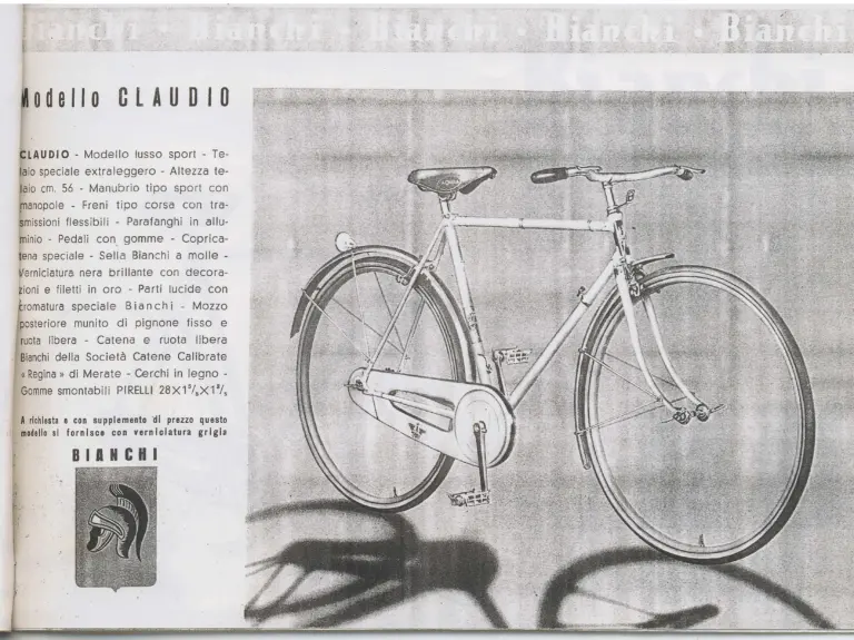 Bianchi 1940 Catalog — La bicicletta tuttacciaio: Touring Bicycles, the Folgore, Children's Bicycles and Tandems — page 8 of 15