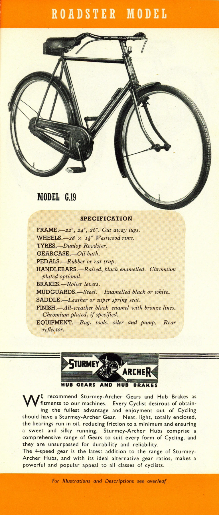 Rudge 1940 Catalog — Supersafe Traffic, Light Roadster, Sports, Light Tourist, Roadster and Carrier Models — page 11 of 16