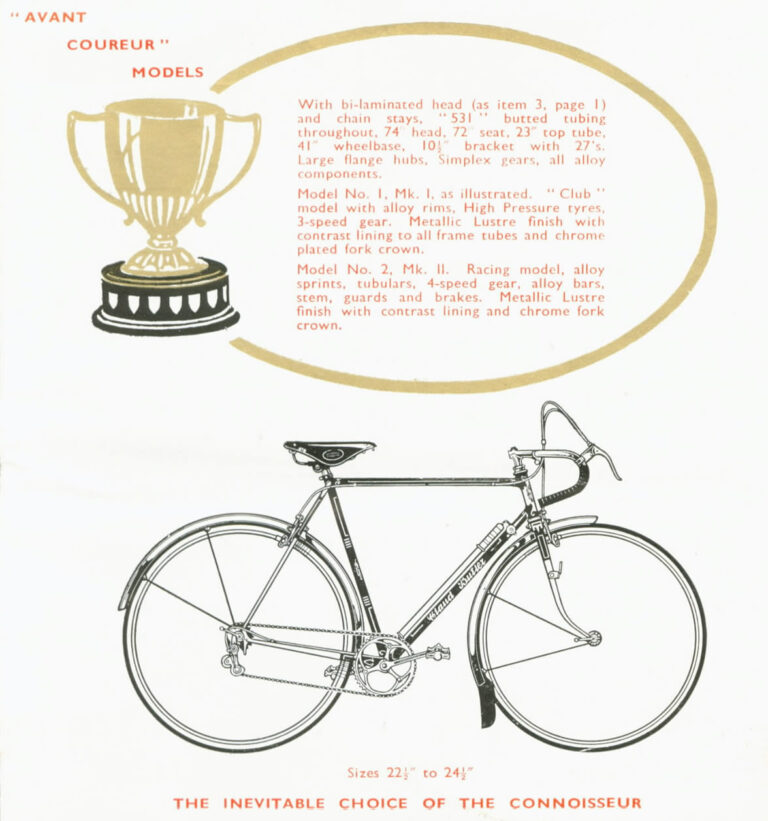 Claud Butler 1949 Catalog — Lightweight Bicycles and Tandems, from the Avant Coureur to the Polobike — page 5 of 12