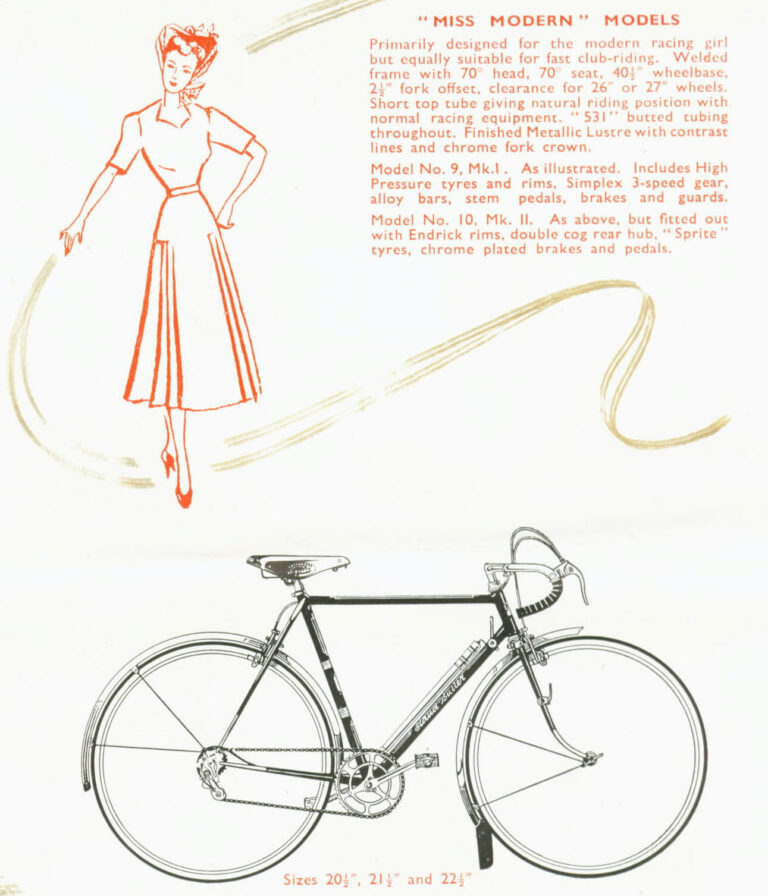 Claud Butler 1949 Catalog — Lightweight Bicycles and Tandems, from the Avant Coureur to the Polobike — page 8 of 12