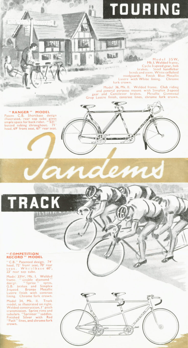Claud Butler 1949 Catalog — Lightweight Bicycles and Tandems, from the Avant Coureur to the Polobike — page 10 of 12