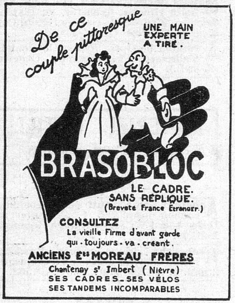 Brasobloc 1950 Advertisement — The Frame Without Equal — page 1 of 1