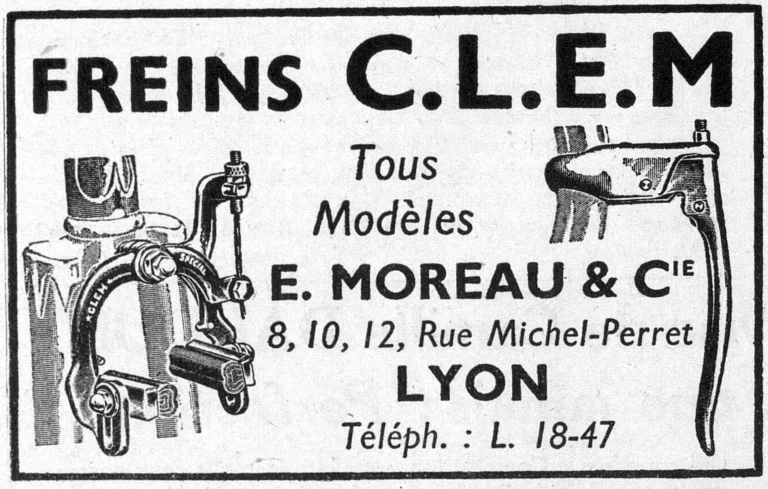 CLEM 1950 Advertisement — C.L.E.M. Brakes, Every Model — page 1 of 1