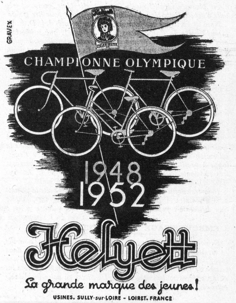 Helyett 1950 Advertisement — Olympic Champion, 1948 and 1952: the Great Make for the Young — page 1 of 1