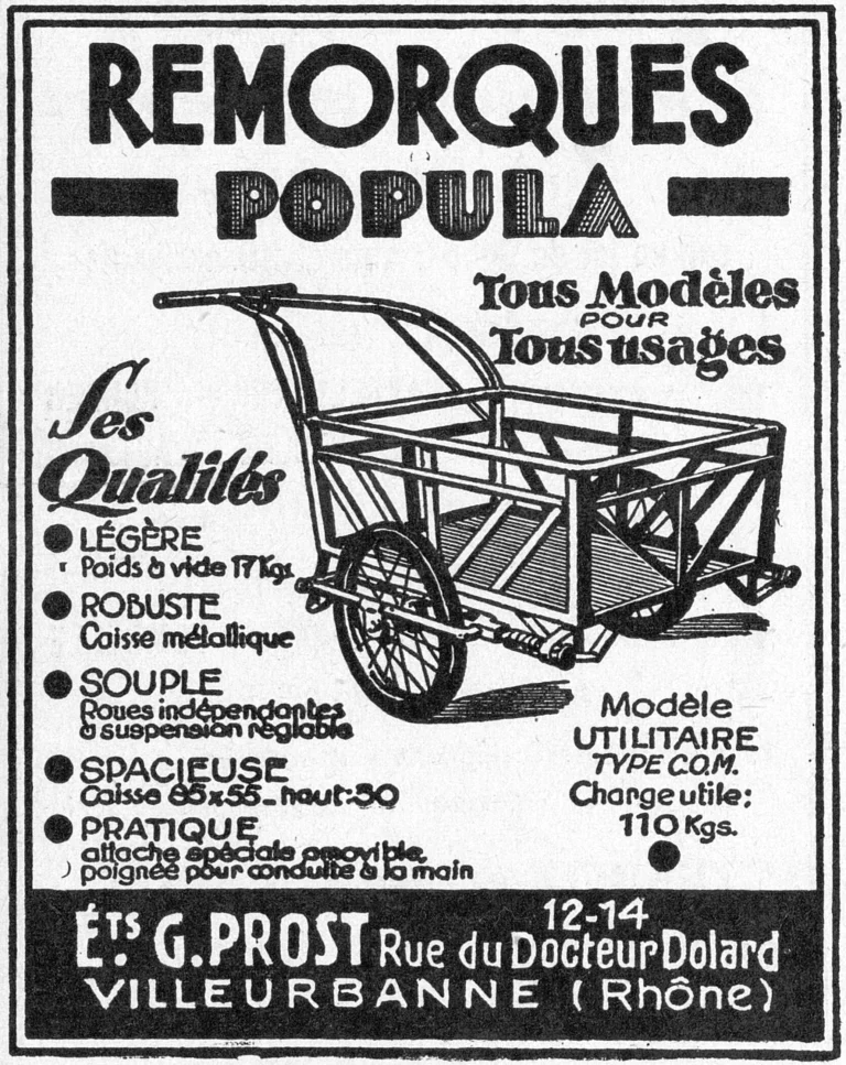 Popula 1950 Advertisement — Trailers of Every Model for Every Use — page 1 of 1