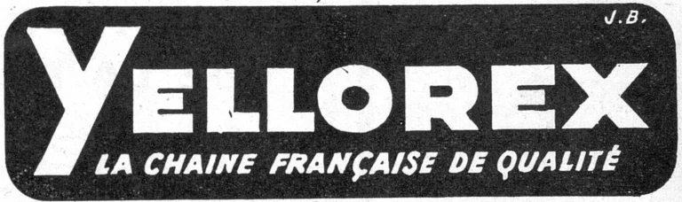 Yellorex 1950 Advertisement — The Quality French Chain — page 1 of 1