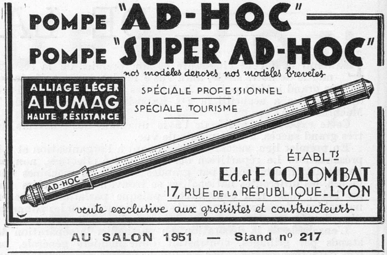 Ad-Hoc October 1951 Advertisement — Ad-Hoc and Super Ad-Hoc Pumps — page 1 of 1