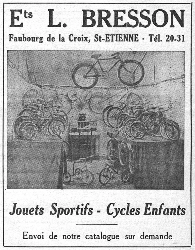 Bresson 1951 Advertisement — Sporting Toys and Children's Cycles — page 1 of 1
