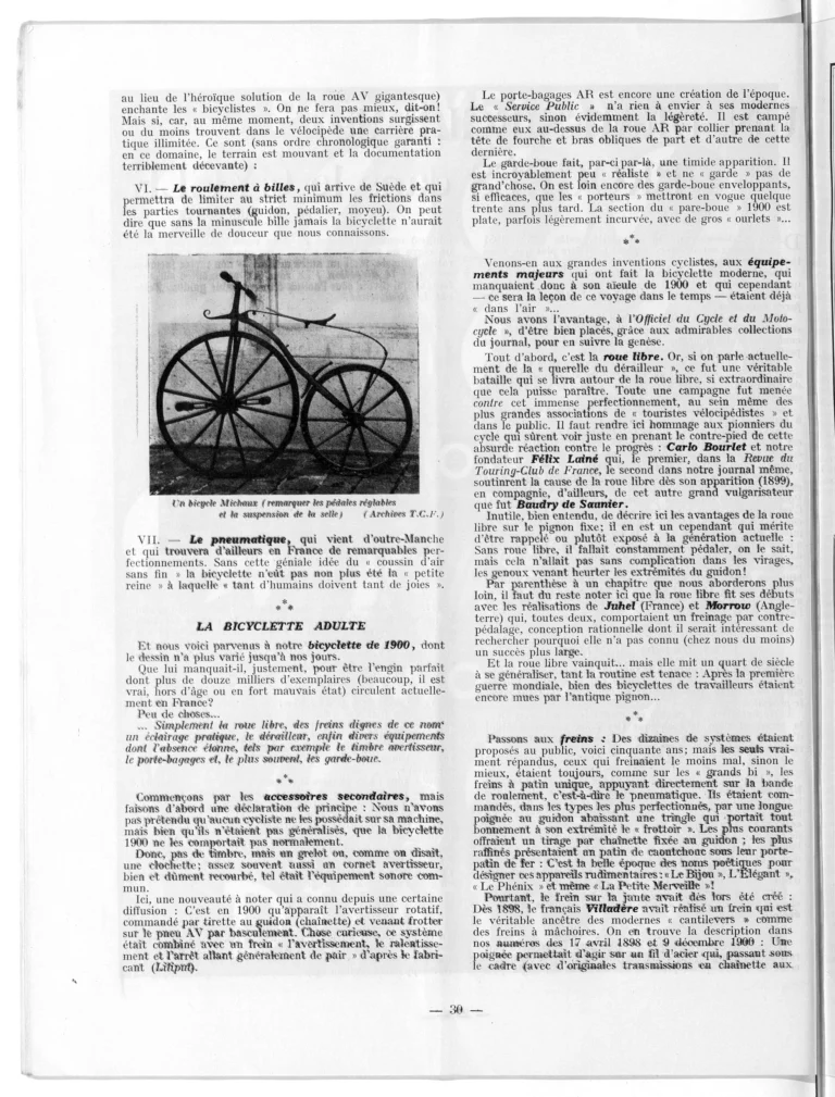Un demi-siècle de progrès dans le Cycle, by R. Ducoudray — L'Officiel du cycle, 6 October 1951 — page 2 of 4